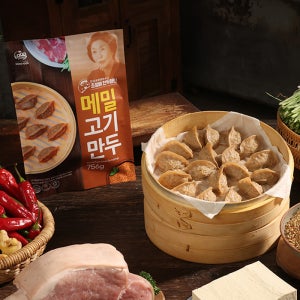 조정애 만두명인 명품메밀만두 1세트 김치 고기 냉동 옹심이만두