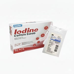 그린 포비돈 스틱 스왑 50입 일회용 멸균 면봉 요오드 소독약 (+스테리스트립1개)