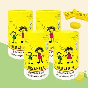 어린이를 위한 비타민 레모나키즈 100정 어린이 비타민c 영양제,4개