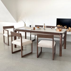 로포텐 모마 6인용 원목 양면 포세린 세라믹 식탁 테이블 1800