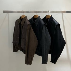 테이스트 레이어드 울 여성 블루종 자켓 3color