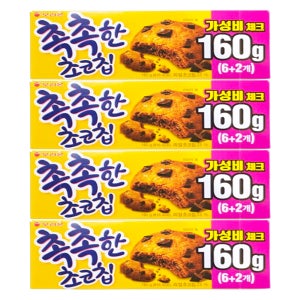 오리온 촉촉한초코칩 160g X 4개