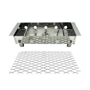 능산감미 스텐 사각 102번 숯통 차콜스타터 바베큐그릴 캠핑 숯그릇 참숯 화로 로스타 업소용