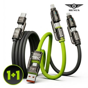 헤누스 1+1 하이퍼 c to c 초고속 충전 케이블 2m 선 240W