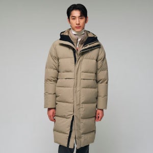 푸마 롱 다운 자켓 롱패딩 베이지 52948202