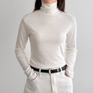 얇은폴라티 기모목폴라 여성목티 포근 소프트 건조기사용