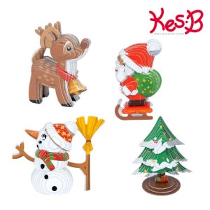 [캐스비] 아트스쿨 팝피입체만들기 크리스마스 택1 (1214) 페이퍼토이 종이모형만들기