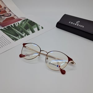 고급 화려한 여성 티타늄 안경테 샤리올(CHARRIOL) CH8215 G-M COL.RED