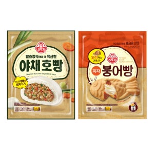 오뚜기 냉동 야채호빵+피자붕어빵 각 1개씩