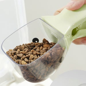 반려동물 강아지 고양이 사료 스푼 스쿱 집게 겸용 2in1