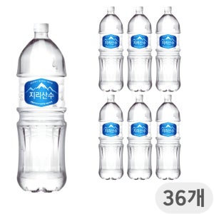 아워홈 지리산수 무라벨 2L x 36개