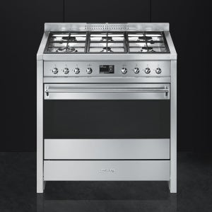 스메그 클라시카 가스쿡탑 + 전기오븐 쿠커 SMEG A1-9 90×60cm