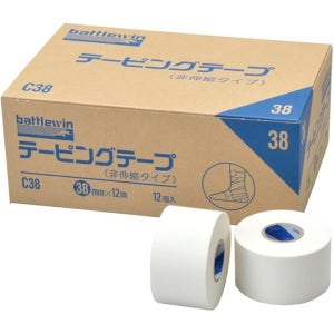 일본 니찌반 배틀윈 테이프 38mm 1박스 스포츠용 테이핑 C38