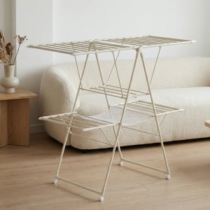 르엘 2단 특대형 이동식 접이식 수건 이불 튼튼한 빨래 건조대 확장형