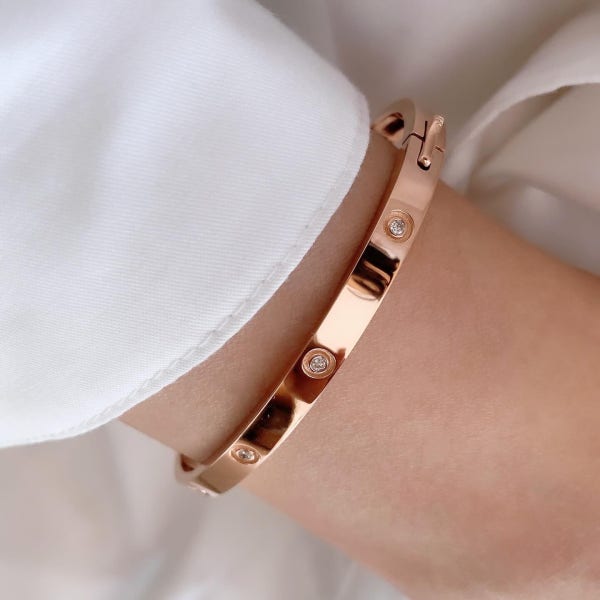 JM jewelry [제이엠] 14k 18k 여자 골드 뱅글 팔찌 랩다이아 금팔찌