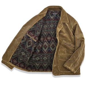 XILIBU 시리부 코듀로이 헌팅 사파리 자켓 모직안감 헤비 브라운