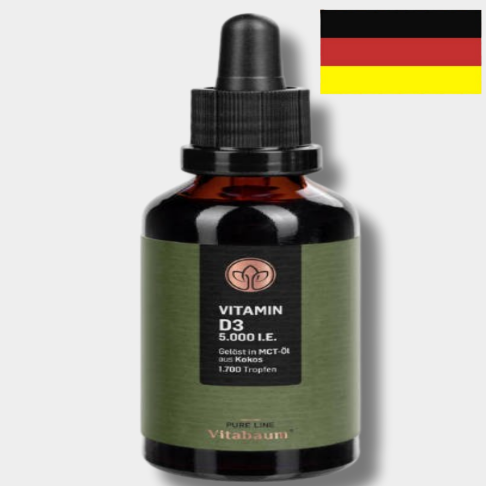 독일내수용 <b>비타바움</b> 액상 <b>비타민D3</b> 5000IU MCT오일 50ml 1개 1700회분