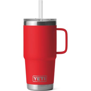 예티 램블러 텀블러 740ml 스테인리스 스틸 트래블 머그잔 (손잡이 및 빨대)