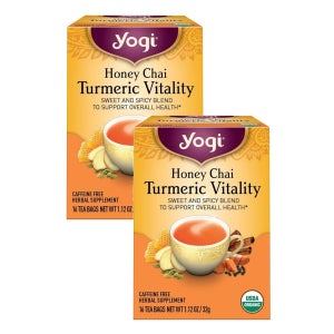 Yogi 티 허니 CHAI 터메릭 바이탈리티 티백 16개입 32g 2개 미국직구 팬트리 겨울음료 달달구리