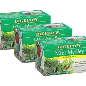 Bigelow 티 민트 메들리 허브티 카페인 무첨가 총 20개 티백 36g 3개 미국직구 팬트리 겨울음료 달달구리