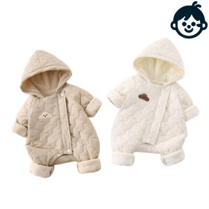 신생아 남아 여아 겨울 퀄팅 포근한 누빔 방한 패딩우주복
