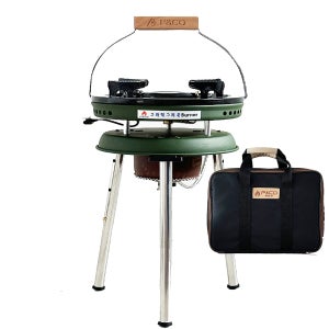 피엔코 그리들 버너 해바라기 이소가스 부탄가스 캠핑 고화력 카키색상