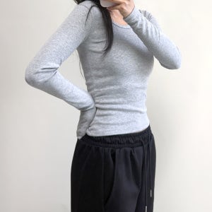 [보라팝] 슬림핏 데일리 기본티 / 쫀쫀한 베이직 긴팔티 / 이너로 딱 좋은 티셔츠