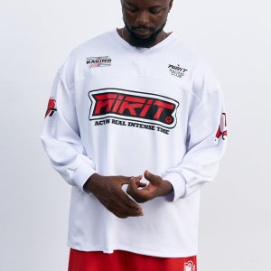 [에어릿] 오버핏 레이싱 LS 저지 AM1204 WH