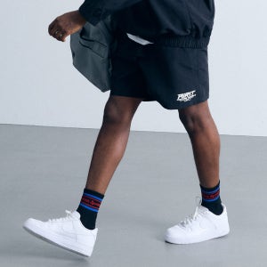 [에어릿] 나일론 4부 쇼츠 AM3048 BK