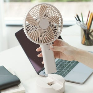 프롬비 빅팬 윈드스핀 2세대 무선 선풍기 휴대용 탁상용 손풍기 FB150 샌드핑크