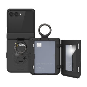 내셔널지오그래픽 갤럭시 Z플립7 마그네틱 카드 도어 범퍼 케이스 NGM-F7GCD
