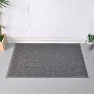 사무실 먼지 빗물방지 코일 쿠션 고무 발판 현관매트60x90회색 사무실매트 깔판 위생