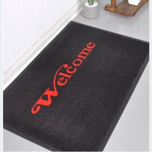 식당 업소용 출입구 발판 웰컴 글씨 카펫트 현관매트60x90 논슬립발판 로비깔개 pvc