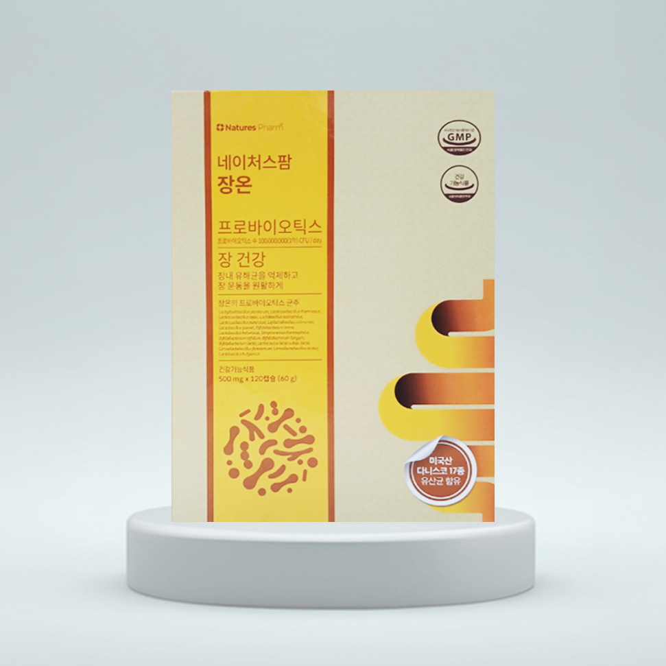 <b>네이처스팜</b> 장온 프로바이오틱스 장건강 혼합 유산균