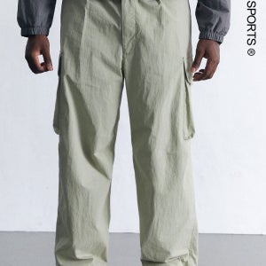 [에어릿] 와이드핏 파라슈트 카고팬츠 AM9080 KH