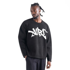 [에어릿] 그라피티 니트 AM1145 BK