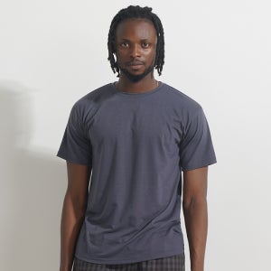 [에어릿] 소프트터치 라운드 숏 슬리브 AM1113 GY