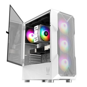 3RSYS R200 화이트 데스크탑 PC케이스 컴퓨터본체 쿨링팬