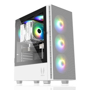 3RSYS R260 화이트 데스크탑 PC케이스 컴퓨터본체 쿨링팬