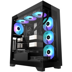 3RSYS K400 리버스 블랙 데스크탑 PC케이스 컴퓨터본체 쿨링팬
