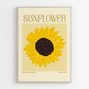 해바라기01 돈들어오는 노란색 그림 금전운 풍수 현관 액자 집들이 개업 선물 인테리어포스터