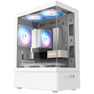 3RSYS K105 화이트 데스크탑 PC케이스 컴퓨터본체 쿨링팬