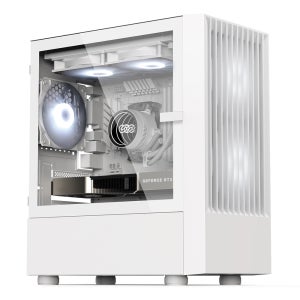 3RSYS L300 코드 화이트 데스크탑 PC케이스 컴퓨터본체 쿨링팬