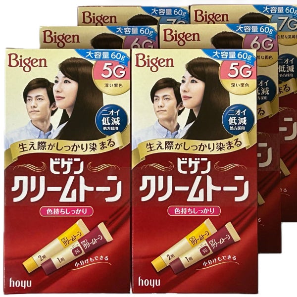 비겐 크림톤 60g 5G 진한밤색 6G 자연갈색 7G 자연흑갈색