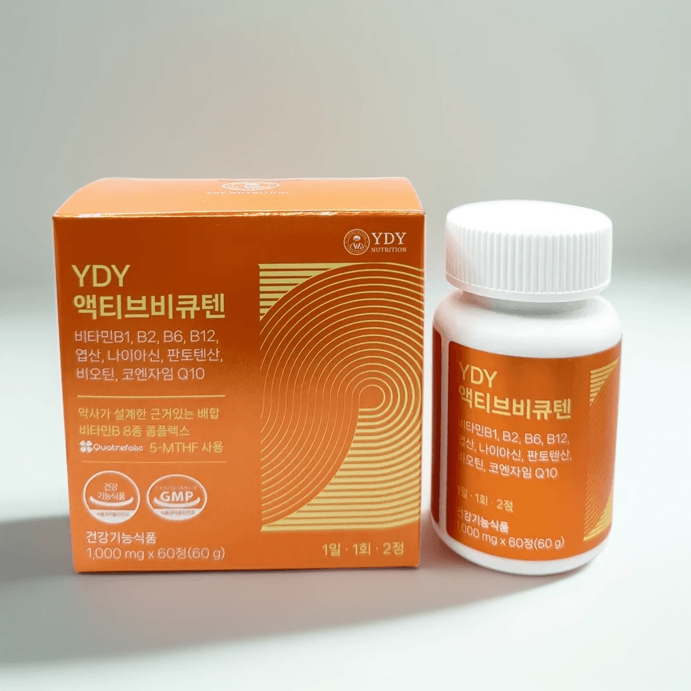 <b>YDY</b> 액티브비큐텐BQ10 60정 영양제 고함량비타민B