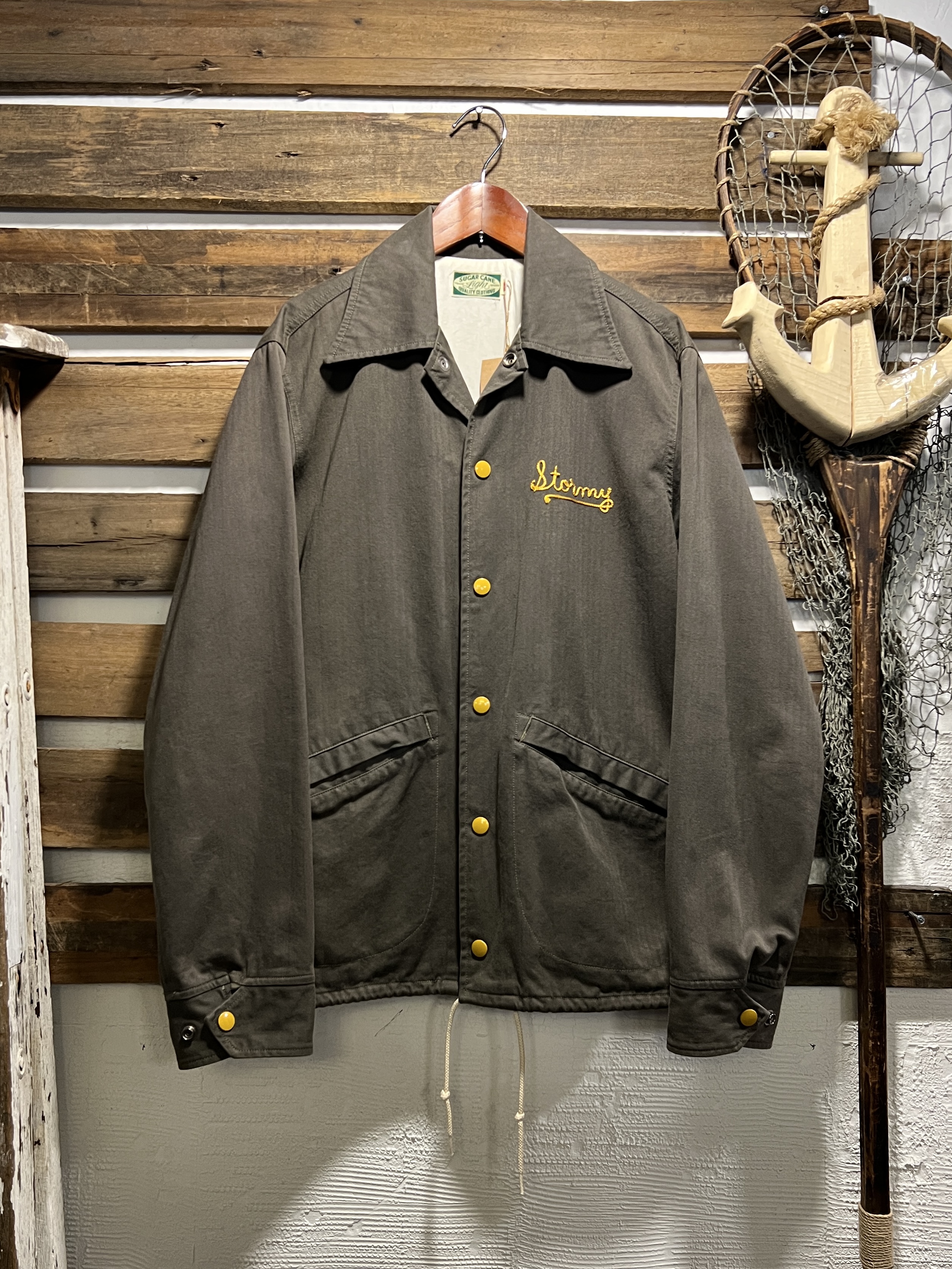 [M]Sugar Cane <b>슈가</b>케인 Stormy 그레이 HBT <b>코치</b>자켓