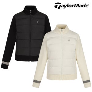 테일러메이드 어패럴 여성 골프웨어 윤이나 골프 패딩 구스 다운 자켓 니트 점퍼 CO8221