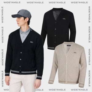 와이드앵글 남성골프웨어 남자골프가디건 남자골프패딩 하이브리드 패딩 가디건 WMW24K75