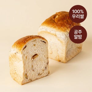 [100% 우리쌀] 공주밤 한가득 쌀식빵, 280g, 1개