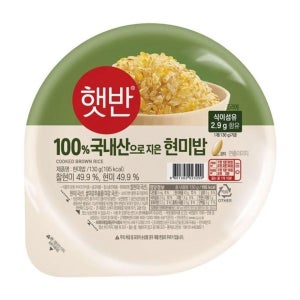햇반 100% 현미밥 작은 공기 130g x 36
